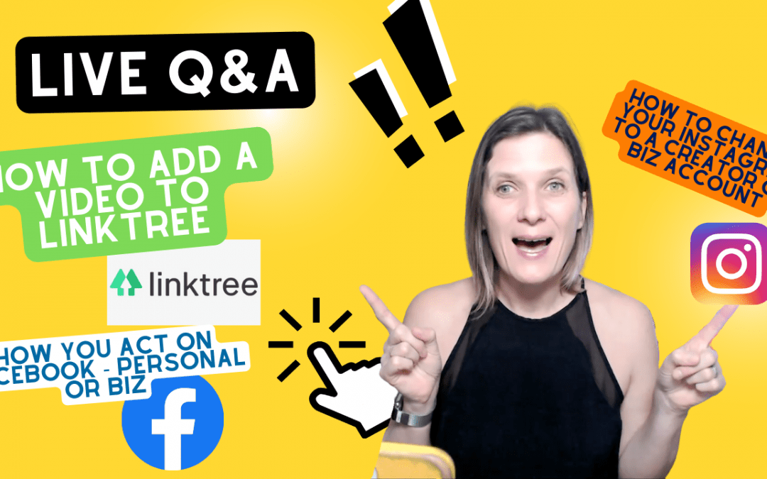 How to add a video to Linktree, use Instagram as a business and how to use Facebook